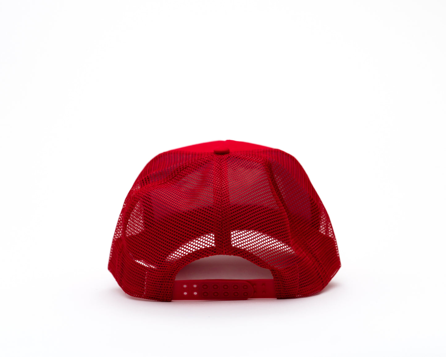 MILF Red Embroidered Cotton Trucker Hat