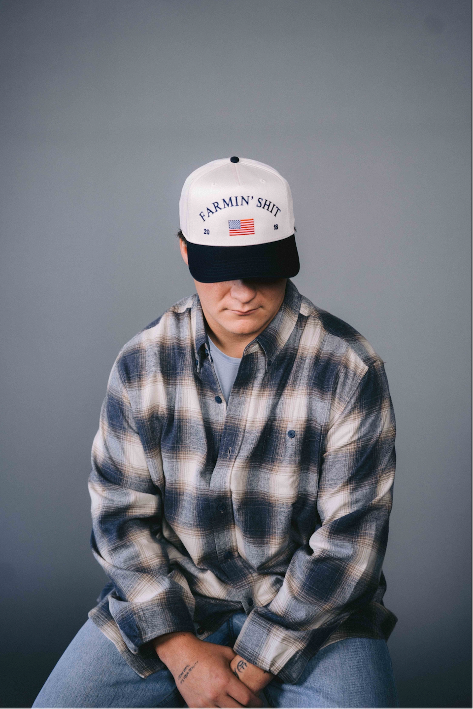 Farmin' Sh*t American Flag Trucker